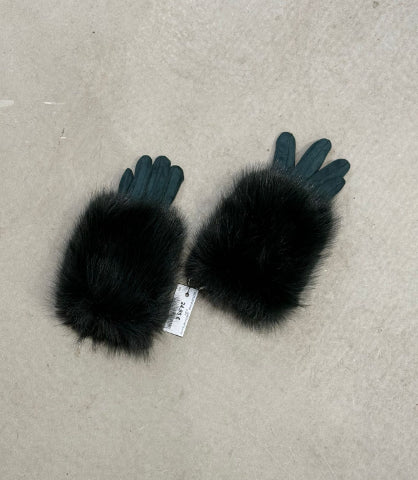 SOPHIE - GREEN half faux fur