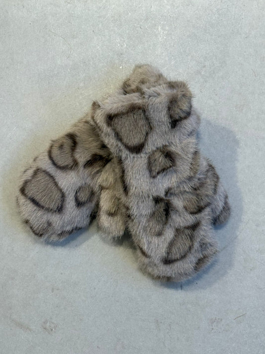 SOPHIE - wanten leo grijs faux fur