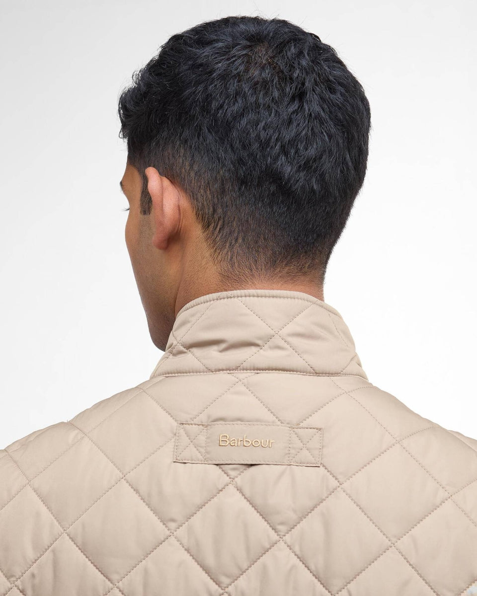 BARBOUR - MG10245ST34 WASHED STONE NEW LOWERDALE QUILTED GILET