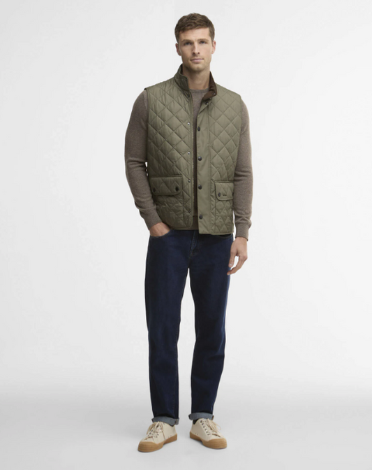 BARBOUR - MGI0245 GN34 NEW LOWERDALE QUILTED GILET DUSTY OLIVE