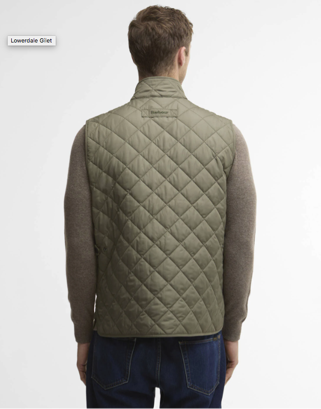 BARBOUR - MGI0245 GN34 NEW LOWERDALE QUILTED GILET DUSTY OLIVE
