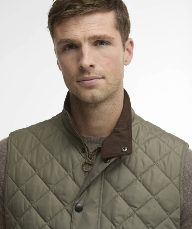 BARBOUR - MGI0245 GN34 NEW LOWERDALE QUILTED GILET DUSTY OLIVE