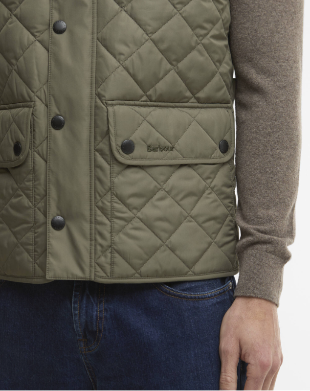 BARBOUR - MGI0245 GN34 NEW LOWERDALE QUILTED GILET DUSTY OLIVE