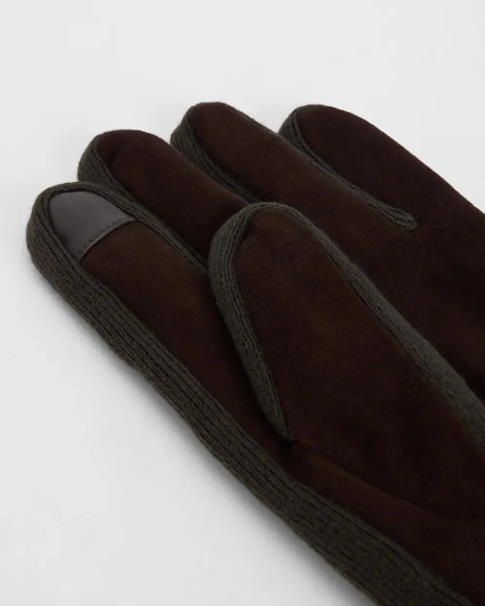 BARBOUR - MGL0117BR12 MAGNUS GLOVE BROWN/OLIVE