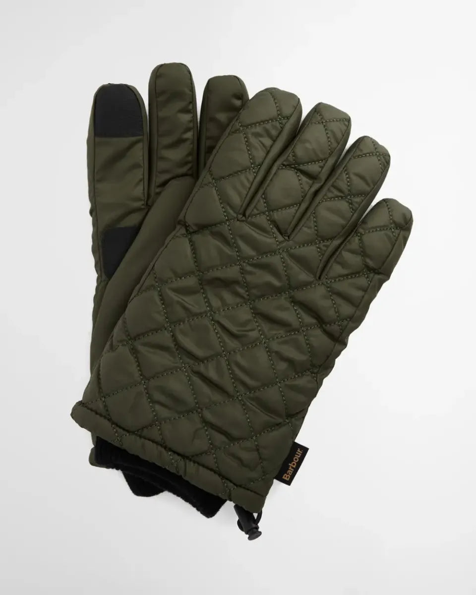 BARBOUR - MGL0141OL71 HARKER WATERPROOF GLOVES FOREST