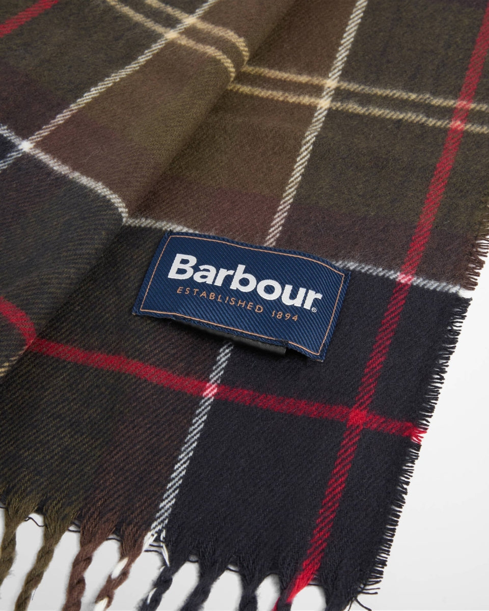 BARBOUR - MGS0079TN11 CLASSIC TARTAN SWINTON BEANIE & GALINGALE SCARF GIFT SET