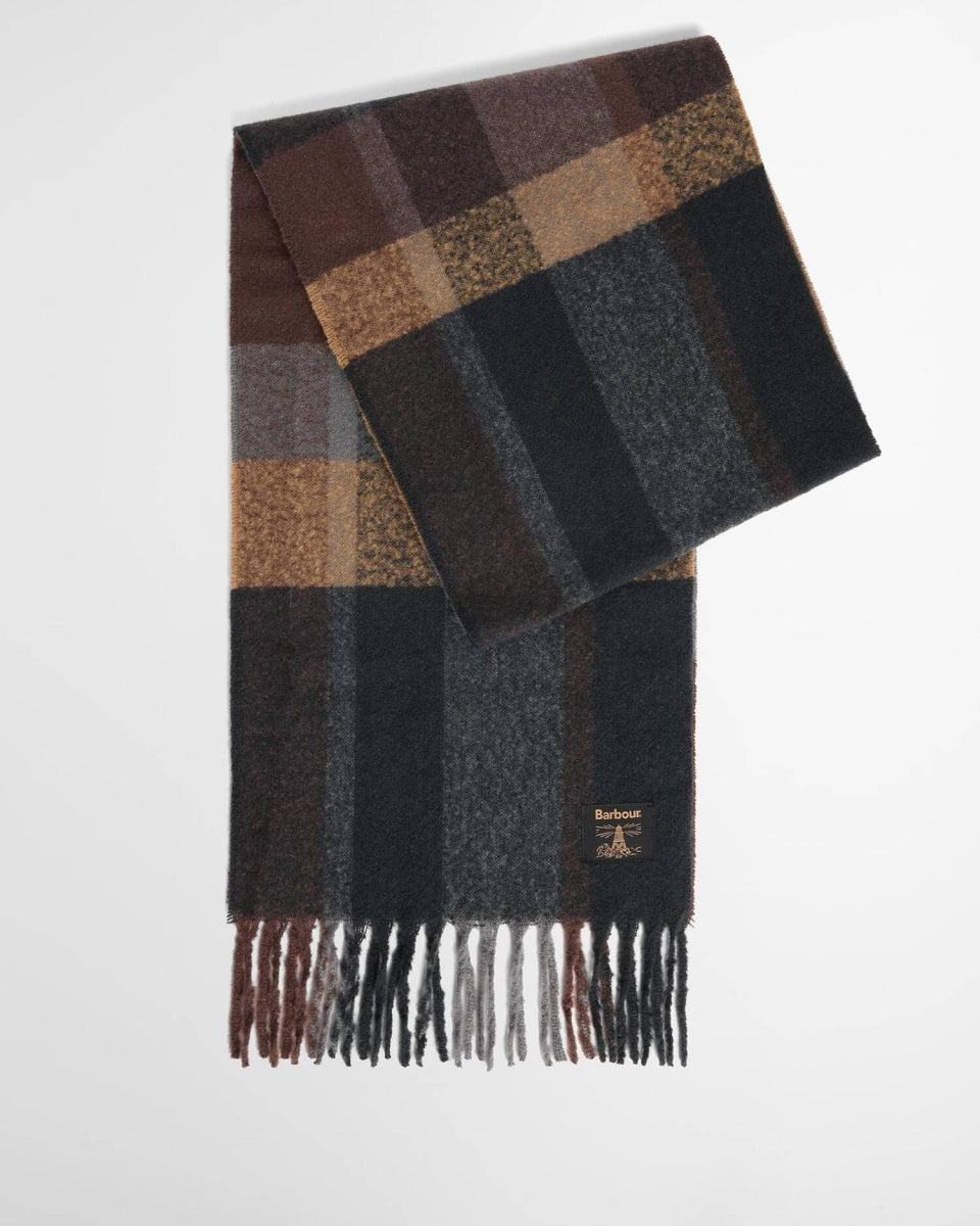 BARBOUR - MGS0095NY91 NAVY/GREY WESTERDALE BEANIE & SCARF GIFT SET