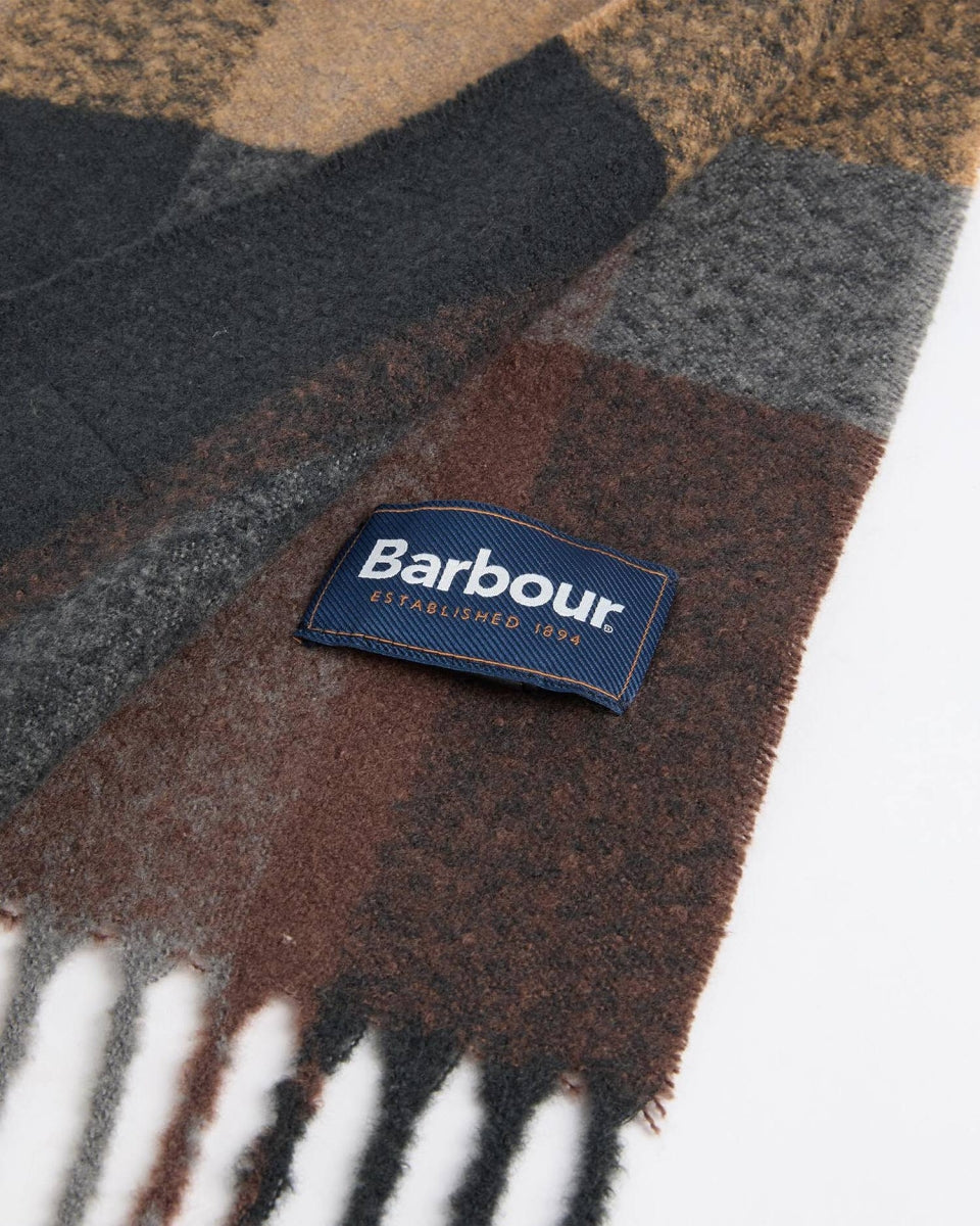BARBOUR - MGS0095NY91 NAVY/GREY WESTERDALE BEANIE & SCARF GIFT SET