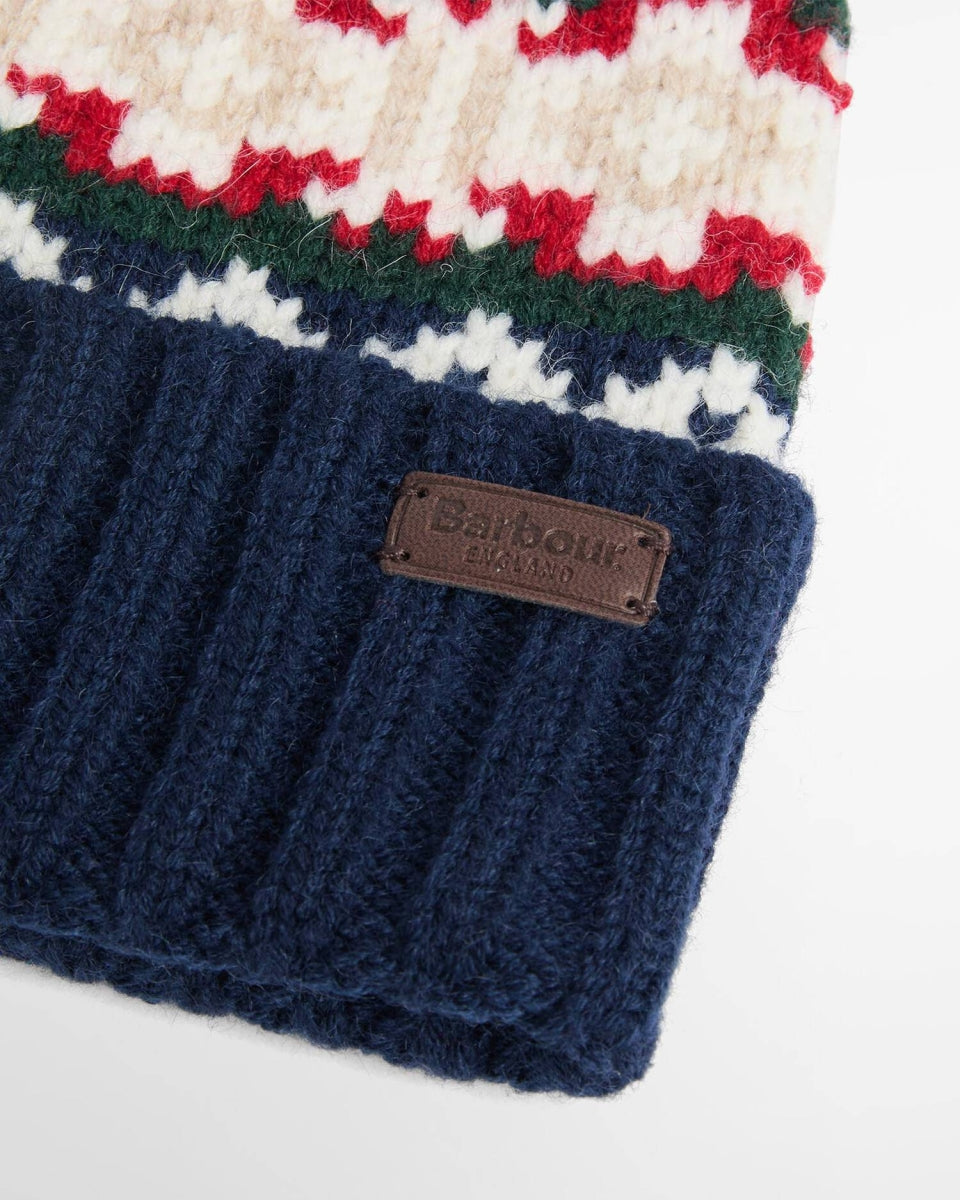 BARBOUR - MGS0108TN98 EVERGREEN KANE KNITTED BEANIE & SCARF SET