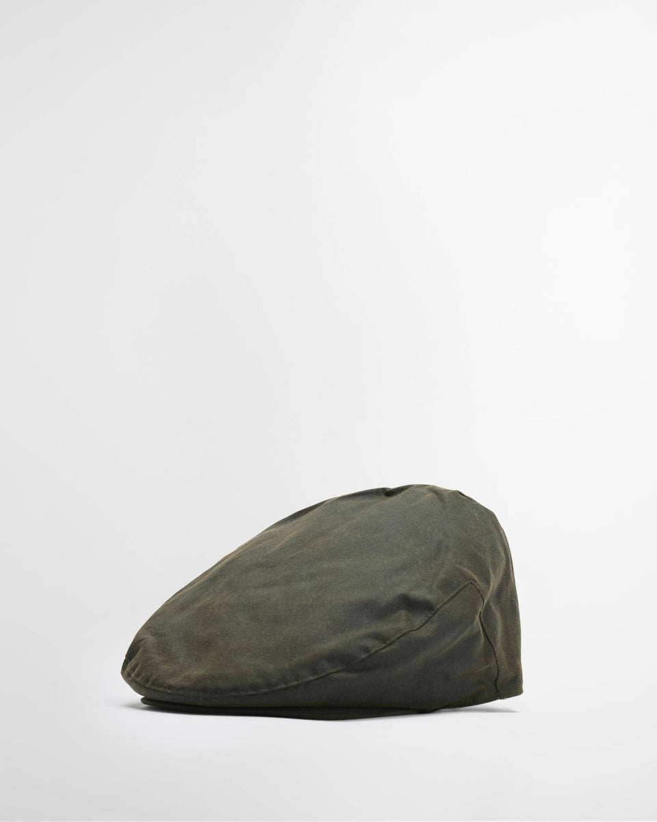 BARBOUR - MHA0003OL71 OLIVE WAX FLAT CAP