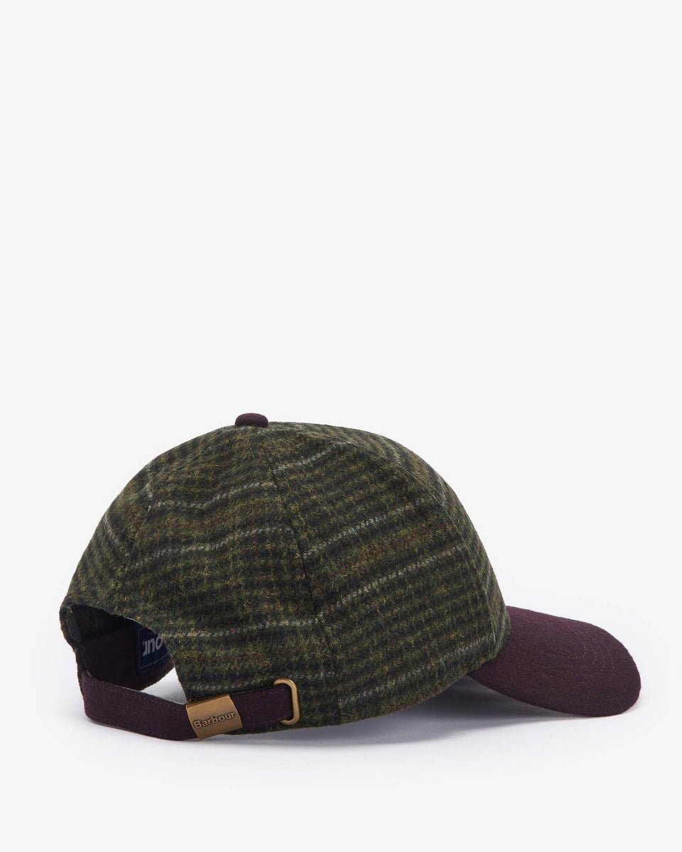 BARBOUR - MHA0867BR51 BROWN/OLIVE PLAID CLYDE CAP