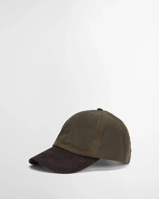 BARBOUR - MHA0913OL71 ASHBY CAP OLIVE/BROWN