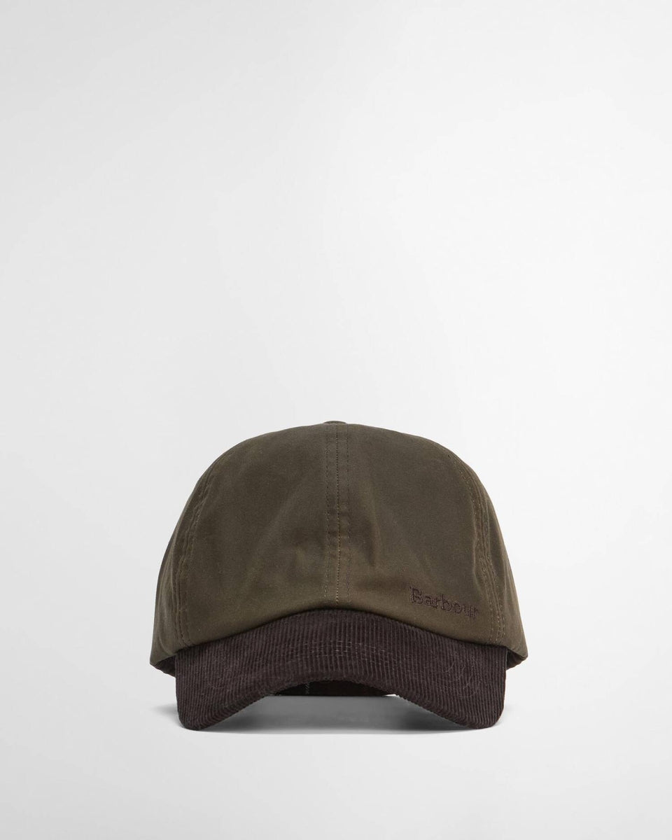 BARBOUR - MHA0913OL71 ASHBY CAP OLIVE/BROWN
