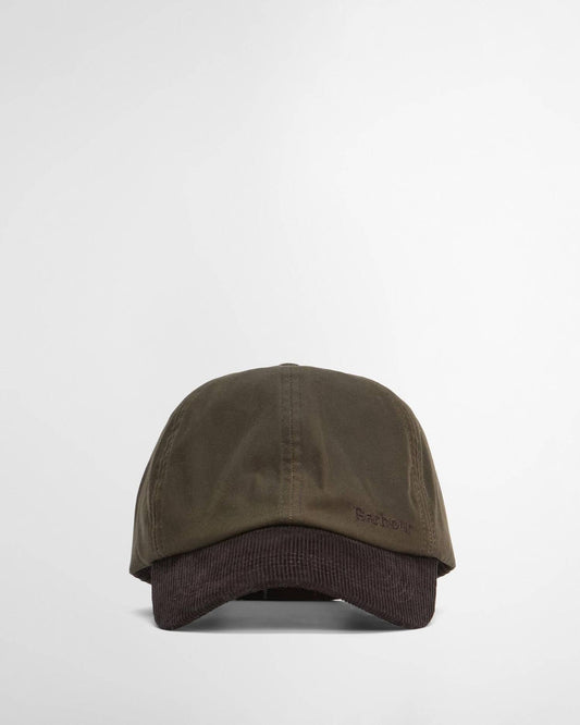 BARBOUR - MHA0913OL71 ASHBY CAP OLIVE/BROWN