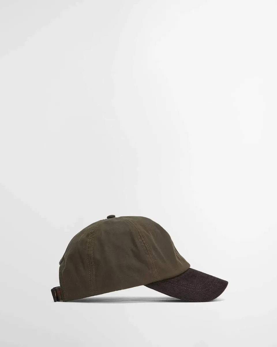 BARBOUR - MHA0913OL71 ASHBY CAP OLIVE/BROWN