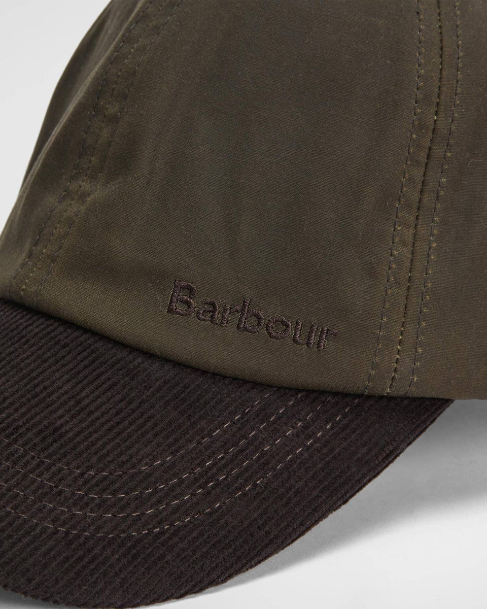 BARBOUR - MHA0913OL71 ASHBY CAP OLIVE/BROWN