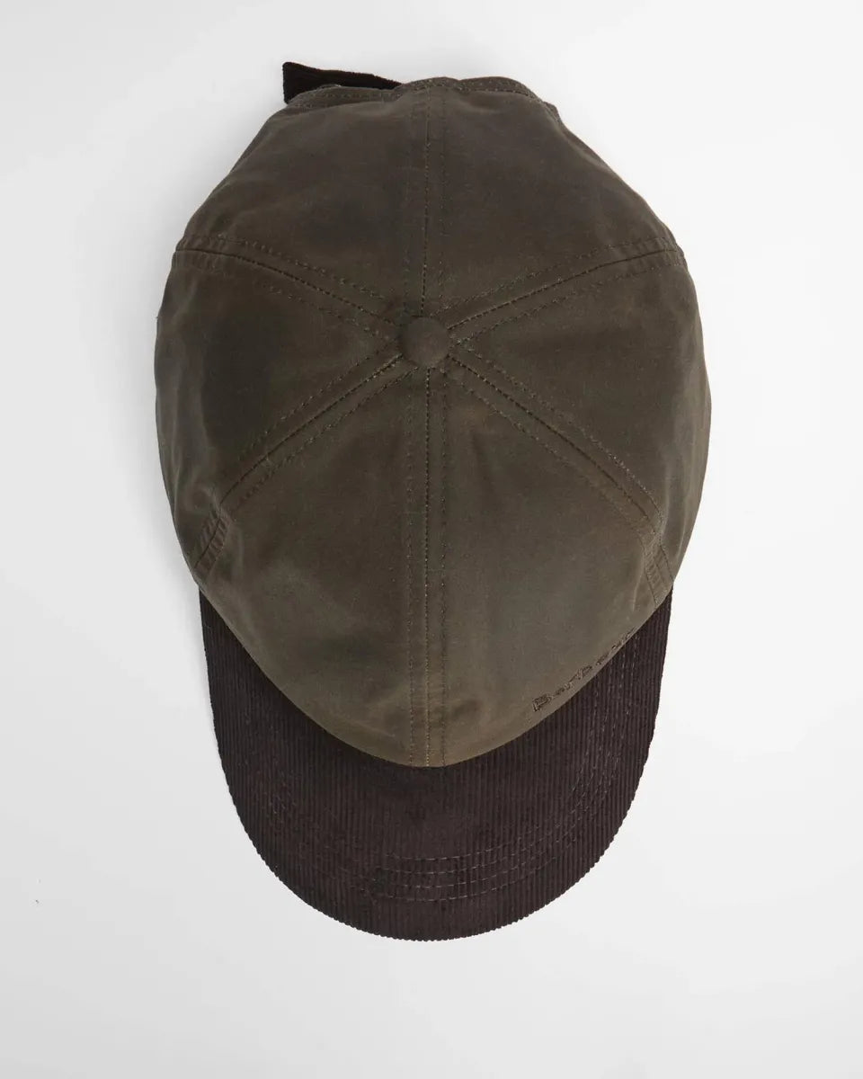 BARBOUR - MHA0913OL71 ASHBY CAP OLIVE/BROWN