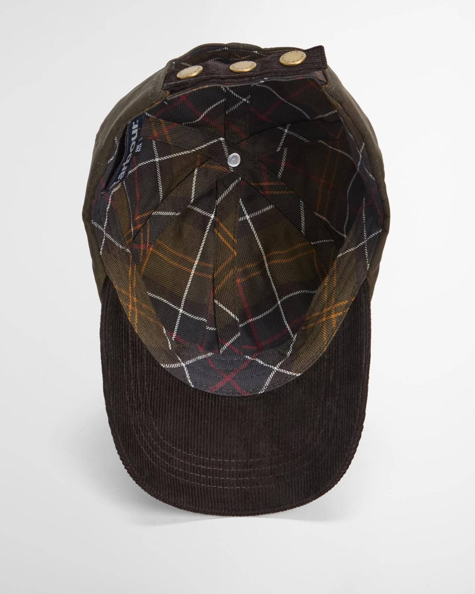 BARBOUR - MHA0913OL71 ASHBY CAP OLIVE/BROWN