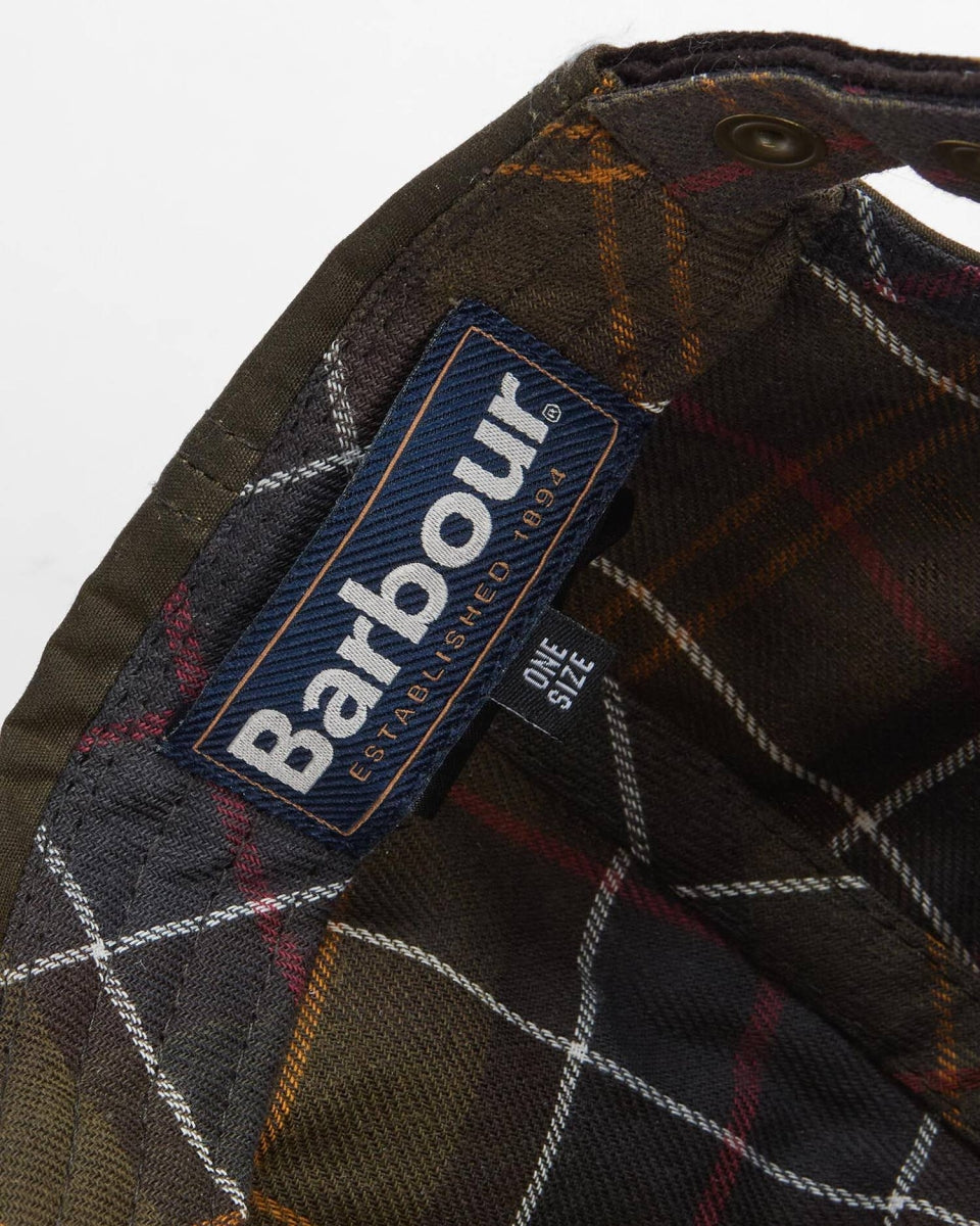 BARBOUR - MHA0913OL71 ASHBY CAP OLIVE/BROWN