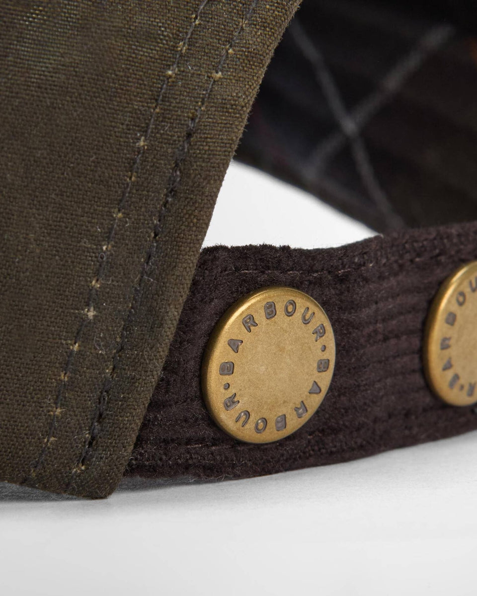 BARBOUR - MHA0913OL71 ASHBY CAP OLIVE/BROWN