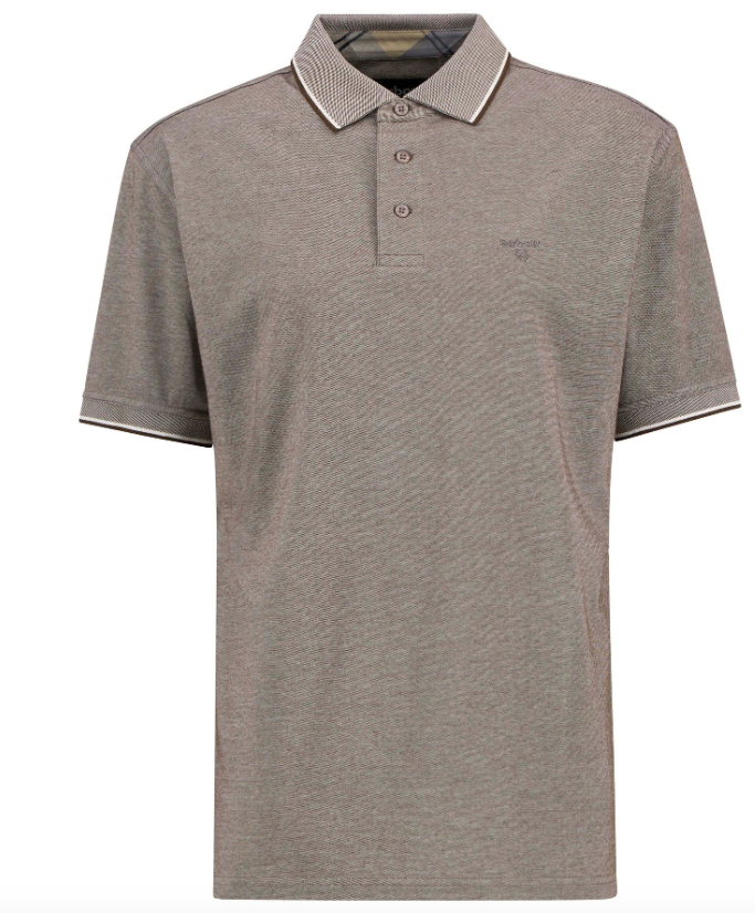BARBOUR - MML1441SN71 HEYDON PERFORMANCE POLO DARK SAND