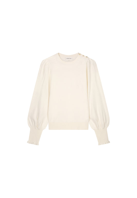 FABIENNE CHAPOT - MOLLY BALLOON PULLOVER COSY WHITE