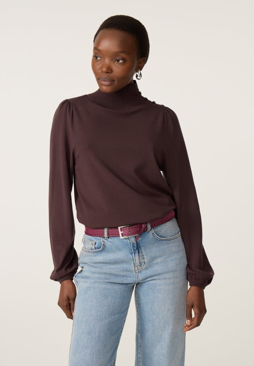 FABIENNE CHAPOT - MOLLY TURTLENECK COCOA