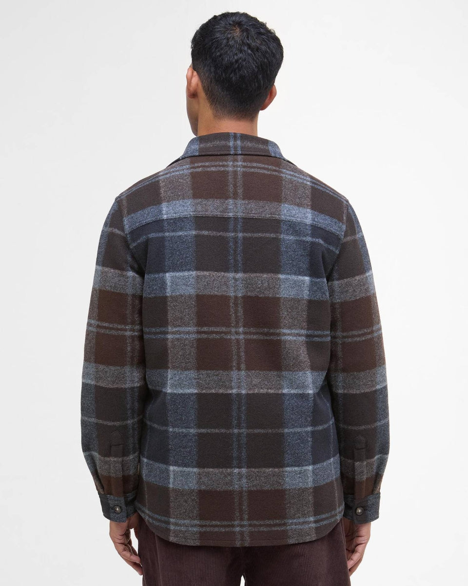 BARBOUR - MOS0400TN38 CHAPTER TAILORED CHECK OVERSHIRT MIDNIGHT OAK TARTAN