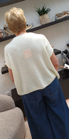 MORGENFRISK - MOUWLOZE CARDIGAN GEEL