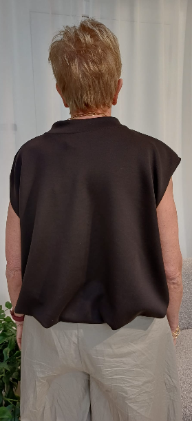 MORGENFRISK - MOUWLOZE VEST BRUIN RITS ONE SIZE