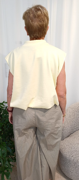 MORGENFRISK - MOUWLOZE VEST RITS GEEL ONE SIZE
