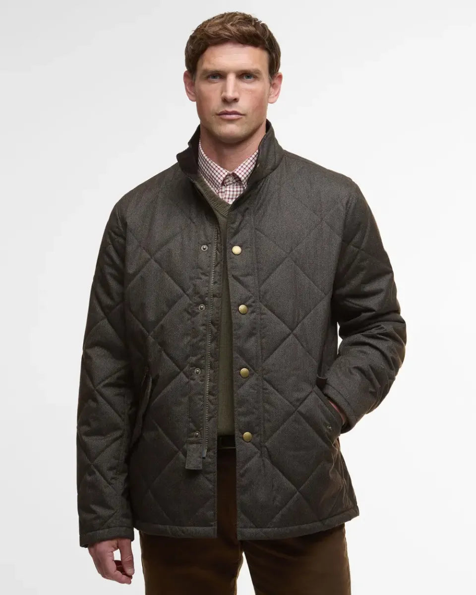 BARBOUR - MQU1878OL72 WINTER SHOVELER QUILTED JACKET DARK OLIVE