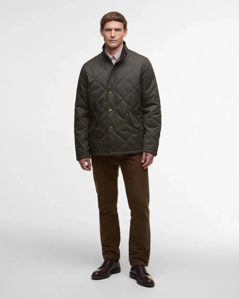 BARBOUR - MQU1878OL72 WINTER SHOVELER QUILTED JACKET DARK OLIVE