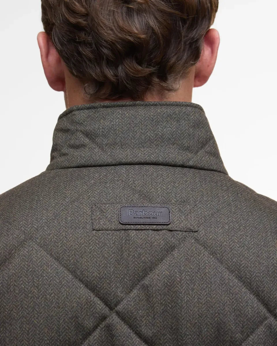 BARBOUR - MQU1878OL72 WINTER SHOVELER QUILTED JACKET DARK OLIVE