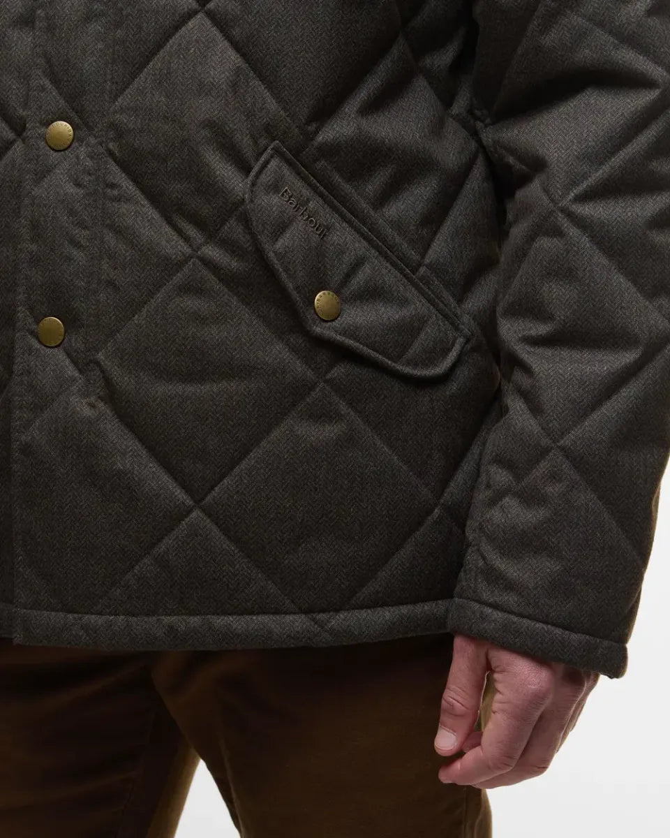 BARBOUR - MQU1878OL72 WINTER SHOVELER QUILTED JACKET DARK OLIVE