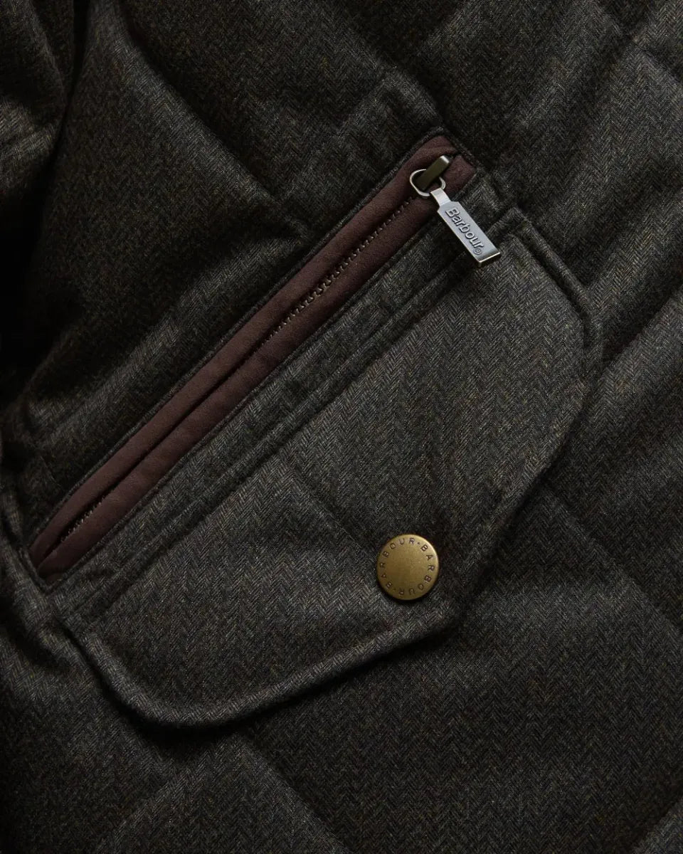 BARBOUR - MQU1878OL72 WINTER SHOVELER QUILTED JACKET DARK OLIVE