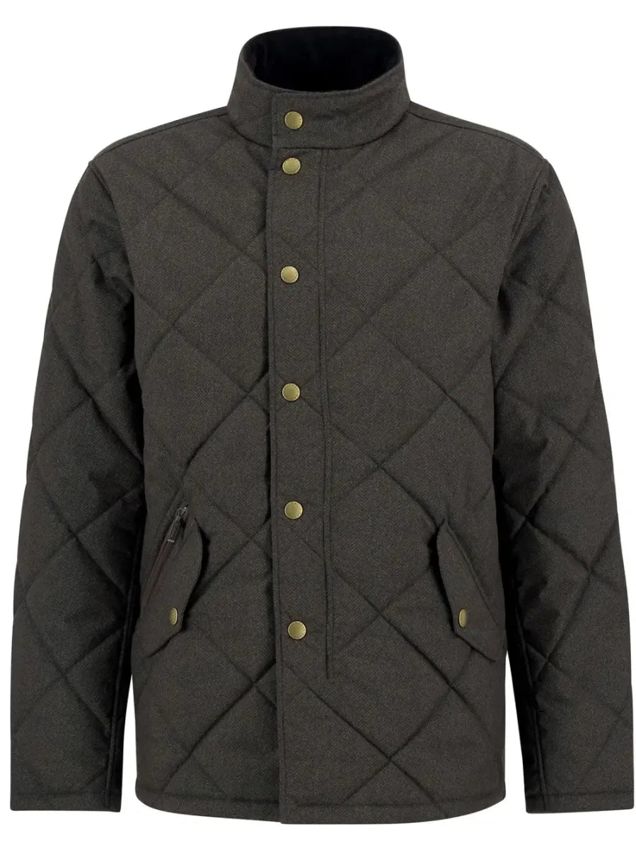 BARBOUR - MQU1878OL72 WINTER SHOVELER QUILTED JACKET DARK OLIVE