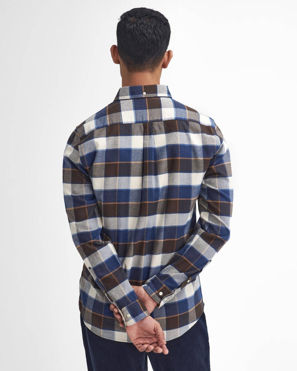 BARBOUR - MSH5057BE11 VALLEY TAILORED CHECKED SHIRT ECRU
