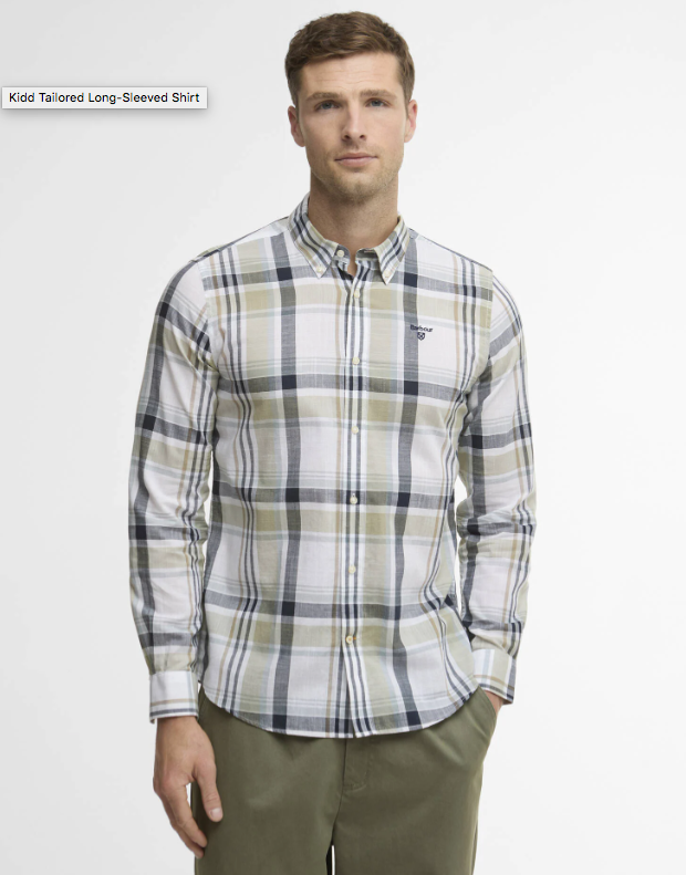 BARBOUR - MSH5295GN34 TAILORED SHIRT LAUREL GREEN