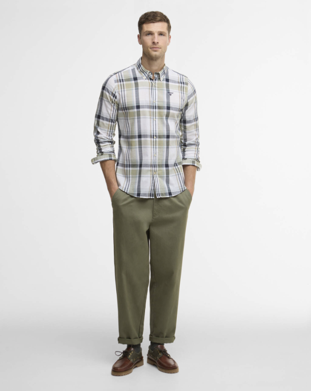 BARBOUR - MSH5295GN34 TAILORED SHIRT LAUREL GREEN