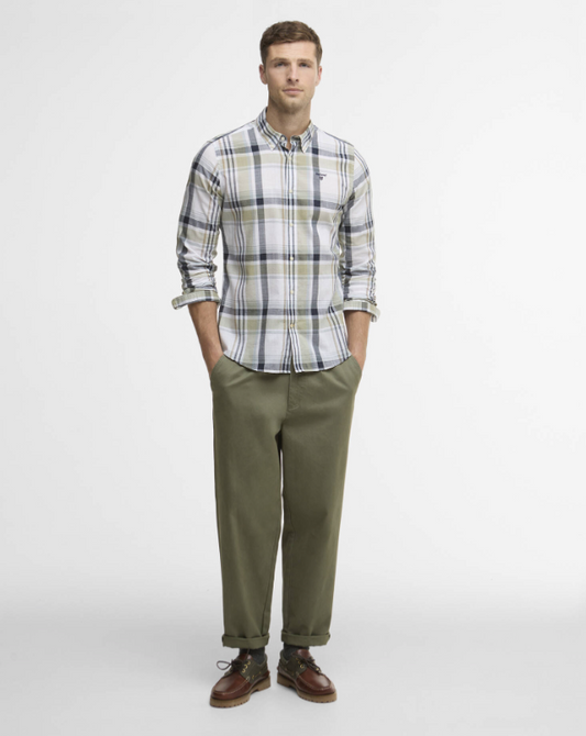BARBOUR - MSH5295GN34 TAILORED SHIRT LAUREL GREEN