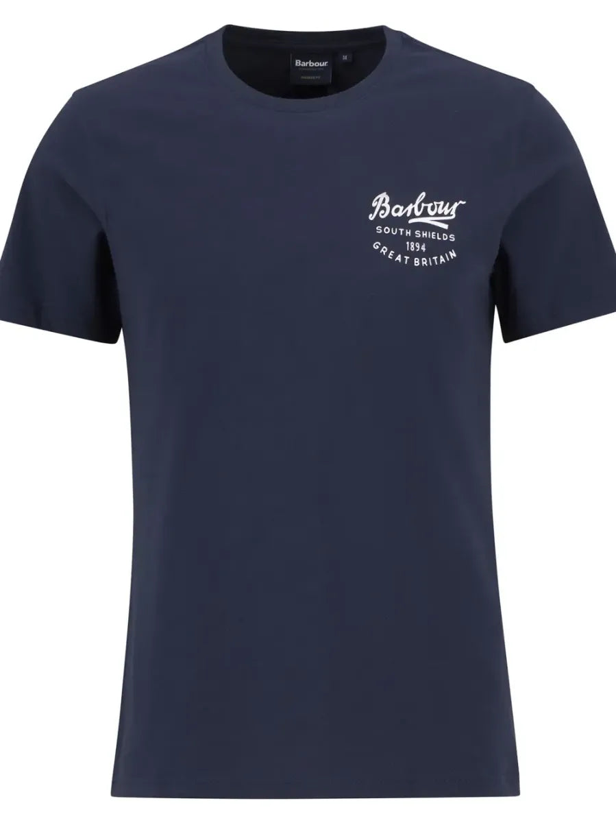 BARBOUR - MTS1347NY91 SCRIPT GRAPHIC T-SHIRT NAVY