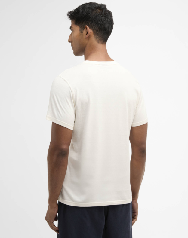 BARBOUR - MTS1441WH32 LOGO TSHIRT WHISPER WHITE