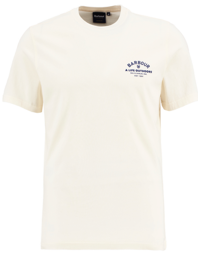 BARBOUR - MTS1441WH32 LOGO TSHIRT WHISPER WHITE