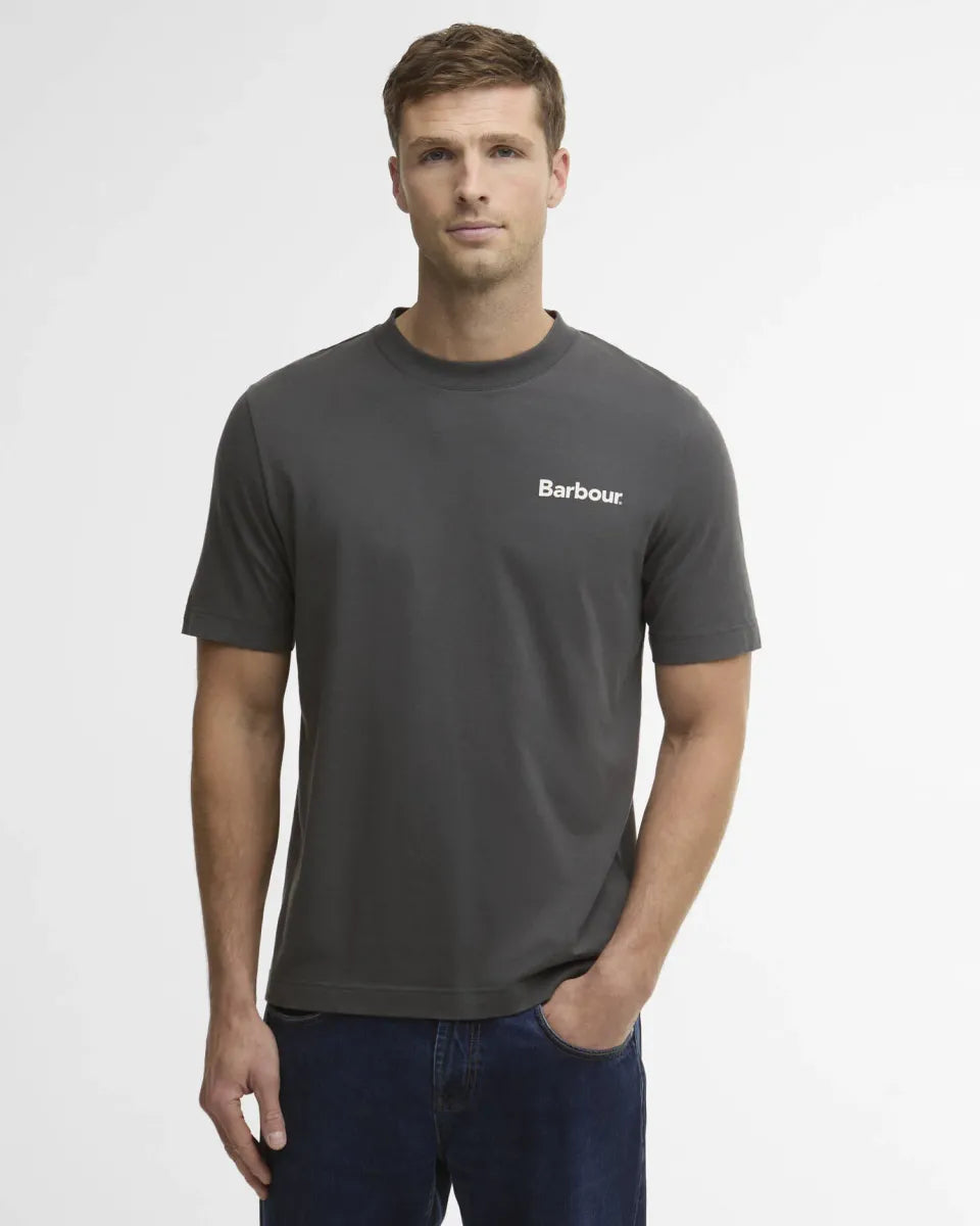 BARBOUR - MTS1566GY75 RELAXED GRAPHIC TSHIRT ASPHALT