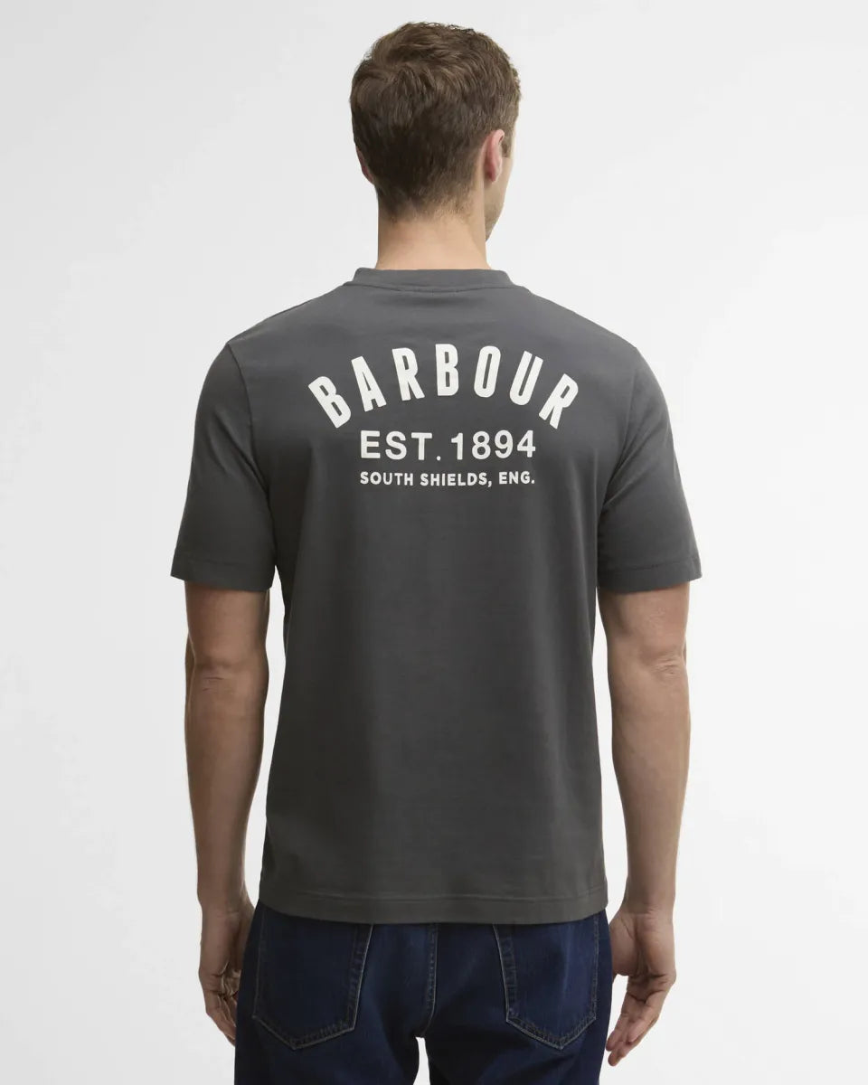 BARBOUR - MTS1566GY75 RELAXED GRAPHIC TSHIRT ASPHALT