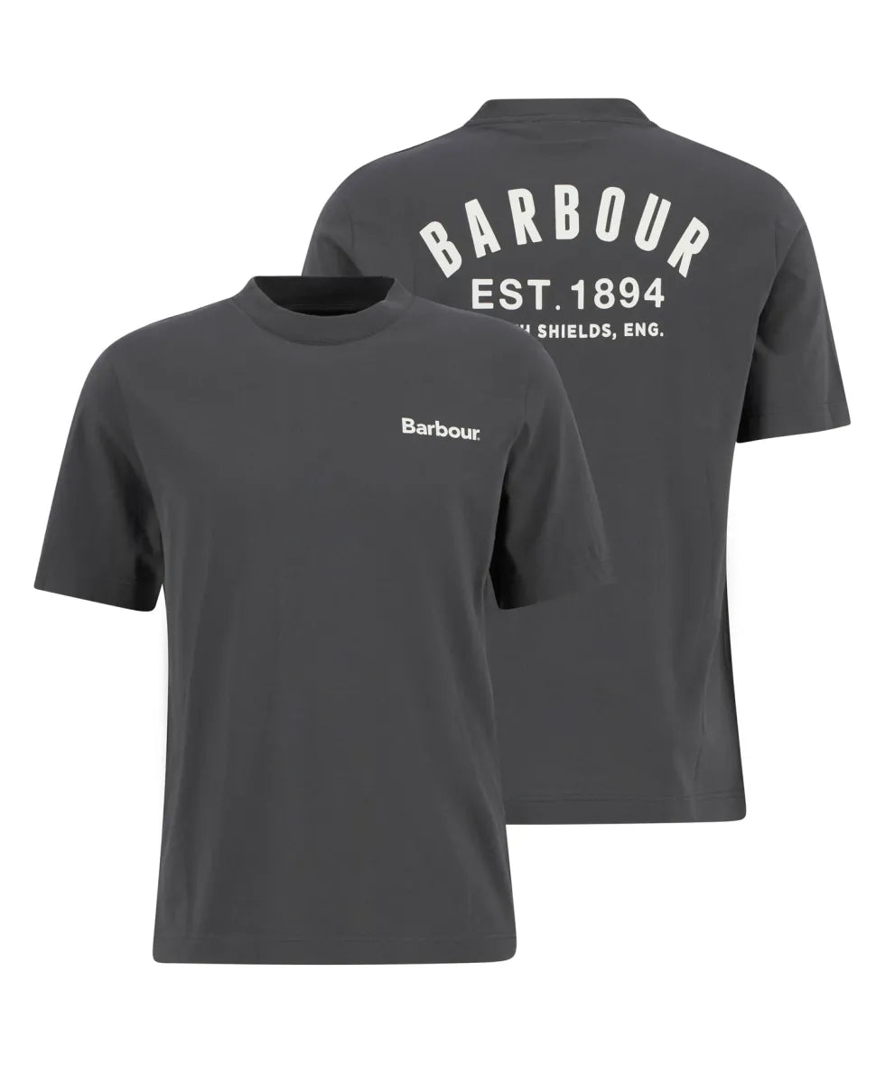 BARBOUR - MTS1566GY75 RELAXED GRAPHIC TSHIRT ASPHALT