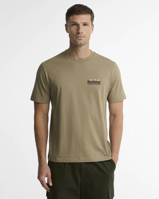 BARBOUR - MTS1653SG51 FLY HOME TEE MUSHROOM