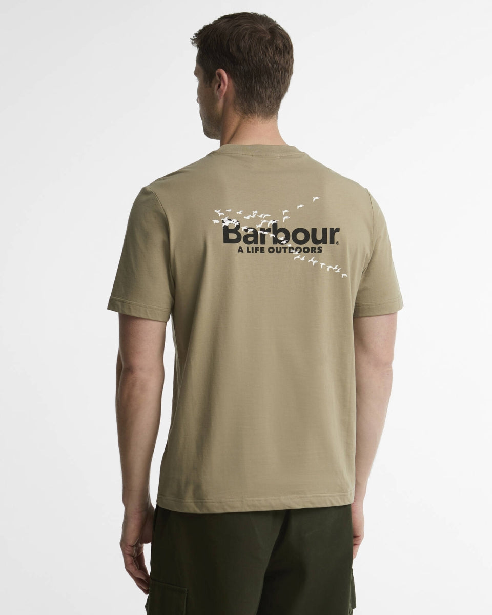 BARBOUR - MTS1653SG51 FLY HOME TEE MUSHROOM