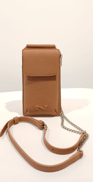 NATHAN BAUME - N252-1005 URBAN ZIPPED PHONE POUCH COGNAC